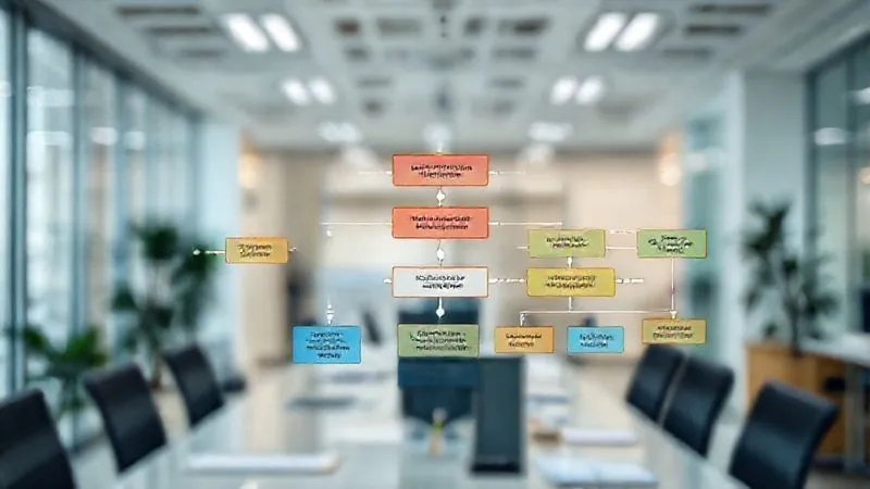 A photorealistic, professional photography, 8K, cinematic lighting, sharp focus, depth of field, shot on a high-end DSLR, showing a clear, color-coded flowchart illustrating a robust internal control system for grant management, with distinct pathways for authorization, execution, and review. The background is a clean, modern office environment.
