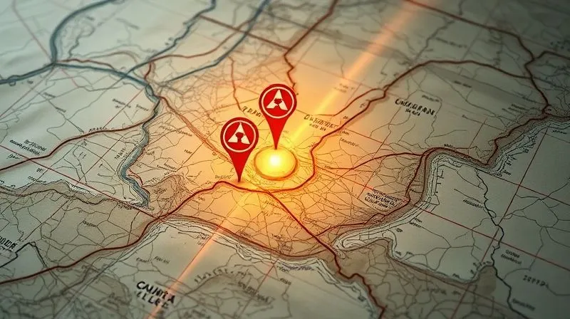 Photorealistic, professional photography, 8K, cinematic lighting, sharp focus, depth of field, shot on a high-end DSLR. A detailed, slightly weathered map of a contaminated site with overlaid transparent layers showing scientific data points and regulatory symbols, illuminated by a single, focused beam of light, symbolizing the complex and evolving nature of environmental regulations and contaminant understanding. The image evokes a sense of ongoing discovery and challenge.