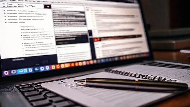 A photorealistic close-up of a computer screen displaying multiple tabs with evidence of online defamation (screenshots, URLs), alongside a legal notepad and pen. Cinematic lighting, sharp focus on the screen, depth of field, 8K, professional photography, shot on a high-end DSLR.