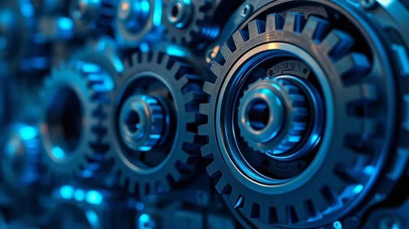 A photorealistic image of a strong, intricate network of interlocking gears and digital circuits, symbolizing robust and integrated internal controls. The gears are turning smoothly, bathed in a secure blue light, suggesting efficiency and security. Professional photography, 8K, cinematic lighting, sharp focus, depth of field blurring the background, shot on a high-end DSLR.