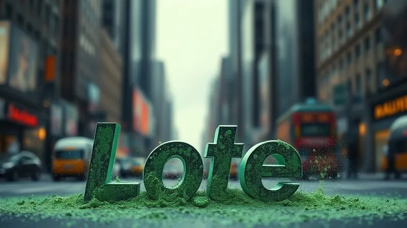 A photorealistic, professional photography, 8K, cinematic lighting, sharp focus, depth of field, shot on a high-end DSLR, showing a corporate logo or brand name subtly crumbling into green dust, with critical social media comments and headlines reflecting in the shattered fragments. The background is a blurred, bustling cityscape, emphasizing the public nature of the reputational damage. The image conveys a sense of fragility and the severe consequences of public scrutiny on corporate image.