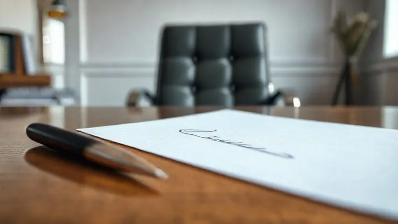 photorealistic, professional photography, 8K, cinematic lighting, sharp focus, depth of field, shot on a high-end DSLR, a close-up of a legal document with a signature line, an empty chair in a bright, modern law office, symbolizing the absence of the client and the unfulfilled task of signing. The lighting should be soft but clear, emphasizing the starkness of the unsigned paper.