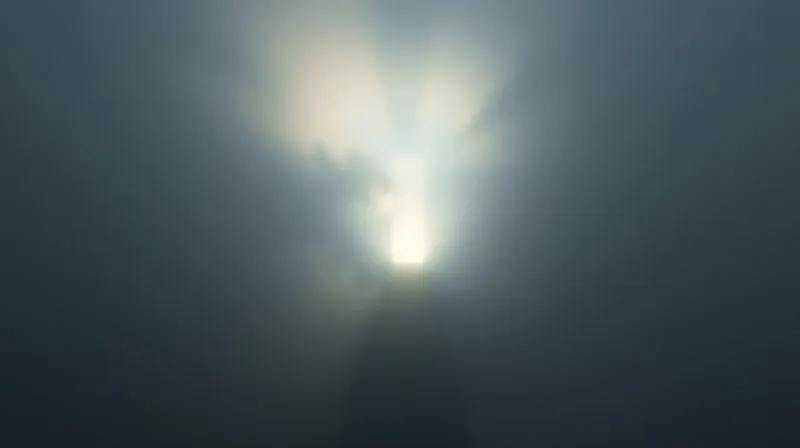 A beacon of light cutting through a fog, illuminating a clear path forward, symbolizing hope and effective strategy against a complex problem. Photorealistic, professional photography, 8K, cinematic lighting, sharp focus, depth of field, shot on a high-end DSLR.