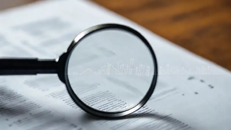 A magnifying glass meticulously hovering over a complex document, with a faint, transparent timeline graphic overlaid in the background, symbolizing an ongoing investigation and tracking progress. The focus is on detail and process. photorealistic, professional photography, 8K, cinematic lighting, sharp focus, depth of field, shot on a high-end DSLR.