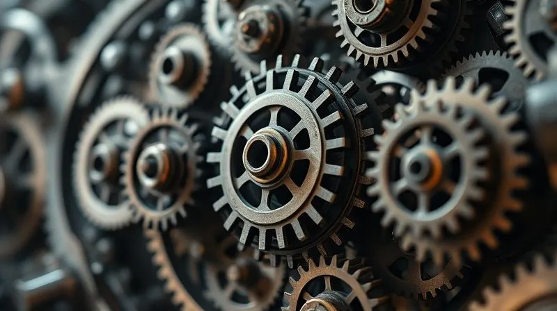 A photorealistic image of a complex, interwoven structure of gears and interlocking mechanisms, symbolizing a robust and integrated compliance framework, bathed in a soft, reassuring light. Cinematic lighting, sharp focus on the intricate gears, depth of field blurring the background, 8K hyper-detailed, shot on a high-end DSLR.